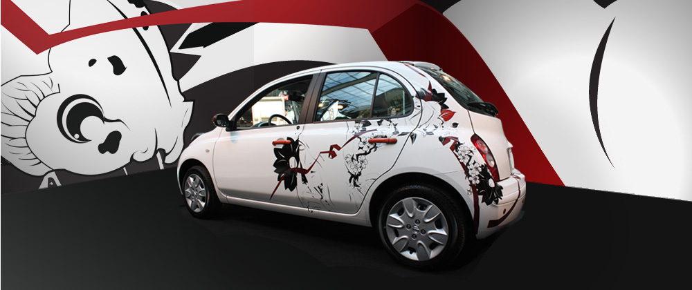 Nissan:  artwork 02 koi on display