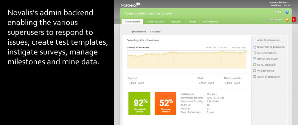 Novalis: Administrator Frontend Survey Data Detailed Novalis: Administrator Frontend Survey Data Detailed