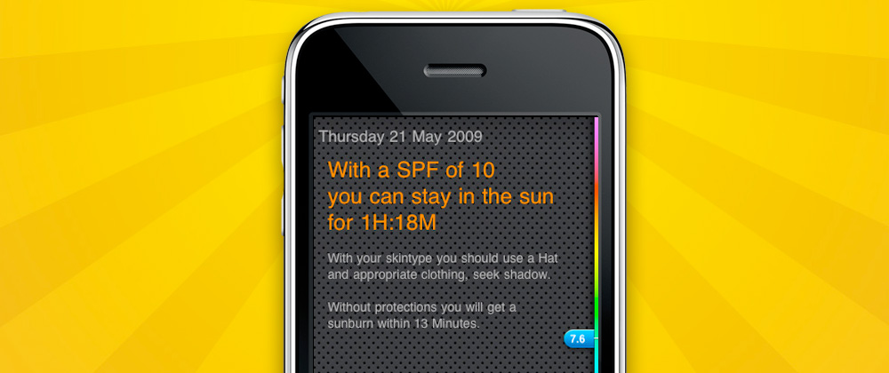 Sunblock: detail of interface Sunblock: detail of interface