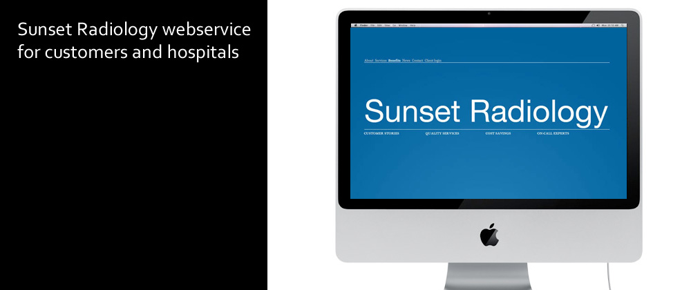 Sunset Radiology: website Sunset Radiology: website