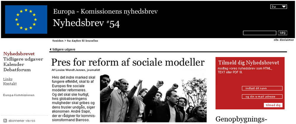 The European Commission: website newsletter type header The European Commission: website newsletter type header