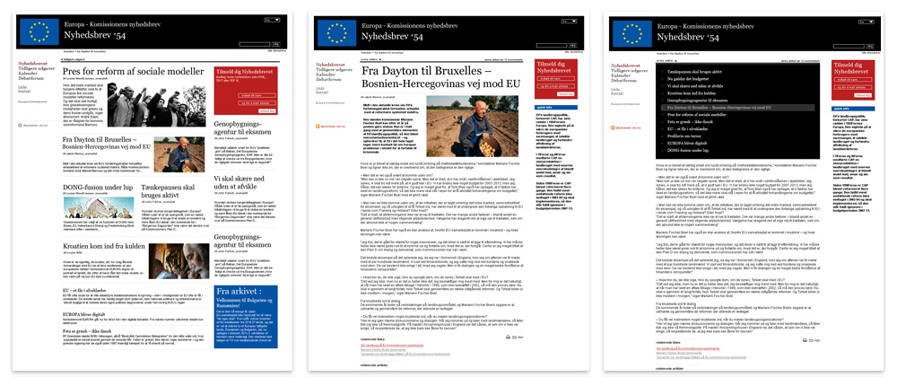 The European Commission: website broadsheet overview artcile menus The European Commission: website broadsheet overview artcile menus