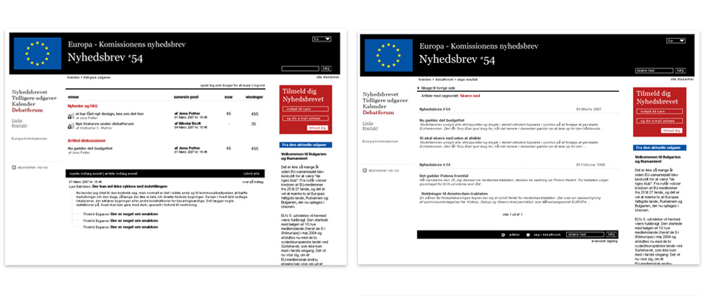 The European Commission: userforum and social features The European Commission: userforum and social features
