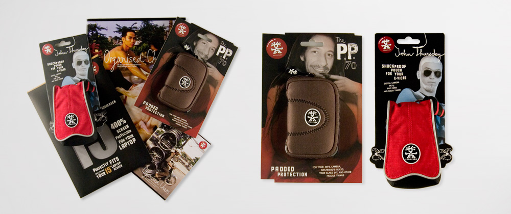 Crumpler Bags: packaging in use Crumpler Bags: packaging in use